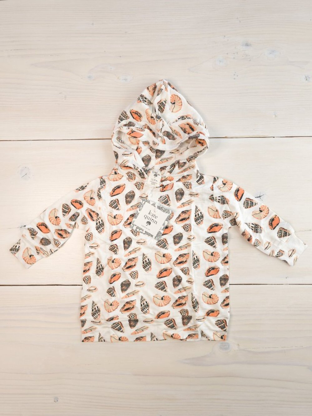 Kate Quinn Shell Party Toddler Long Sleeve Essential Hoodie 12-18 Months New
